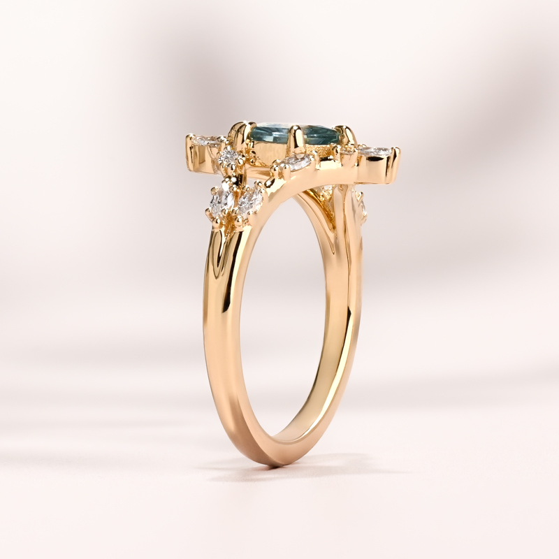 Junia Ring I 1.09ct Montana Hexagon Sapphire