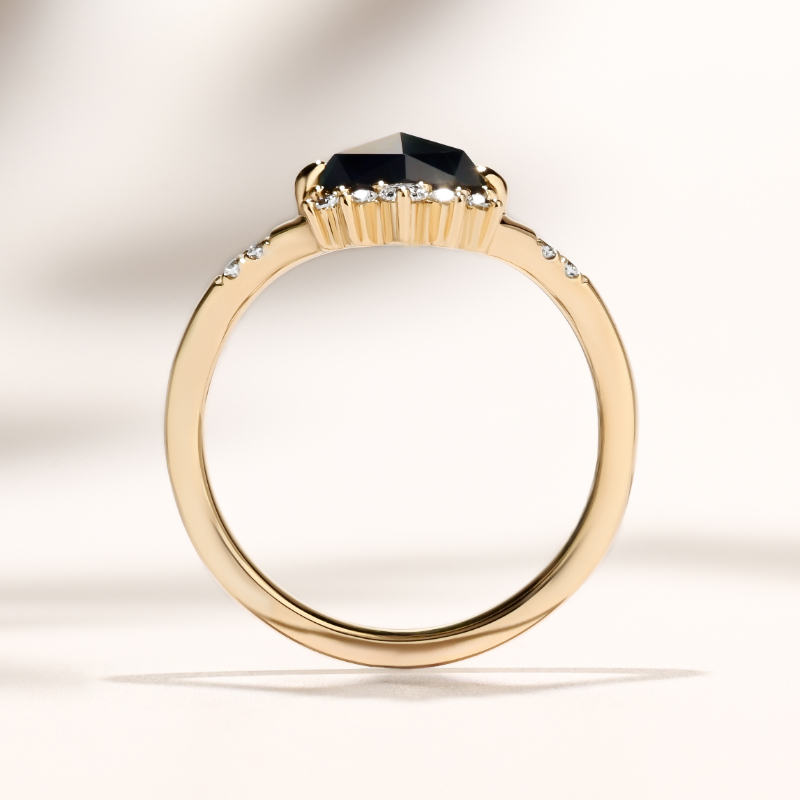 Vesper Ring I 1.12ct Australian Fan-Rose Cut Sapphire