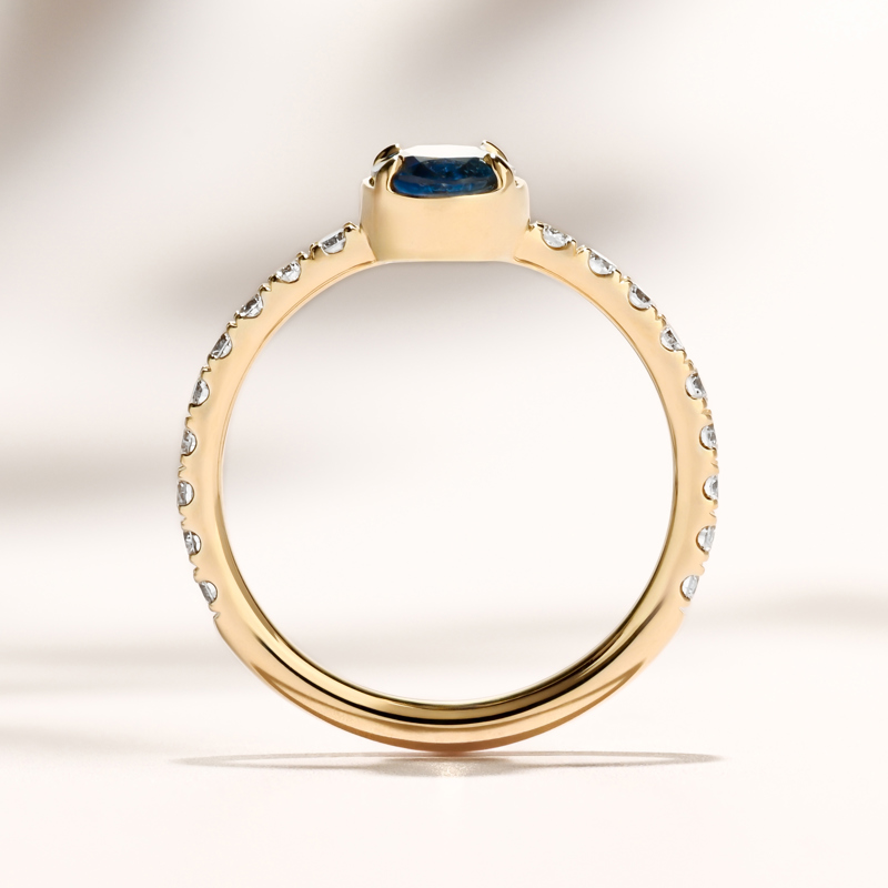 Jasper Ring I 1.21ct Teal Oval Sapphire