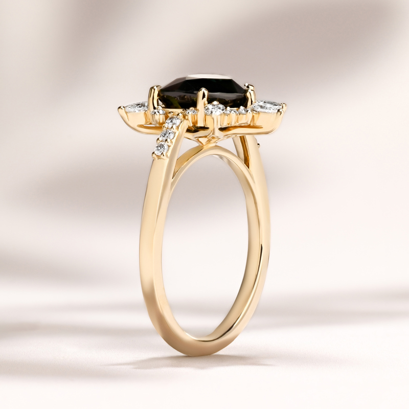 Astra Ring | 3.75ct Heart Shape Green Sapphire