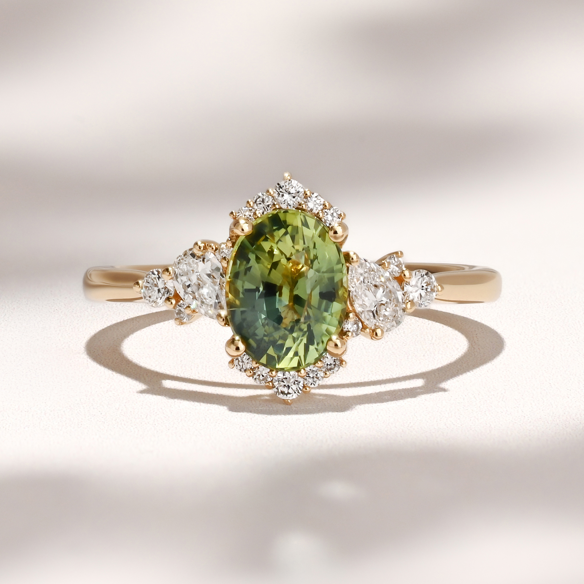 Comice Ring | 1.51ct Teal Oval Madegascar Sapphire