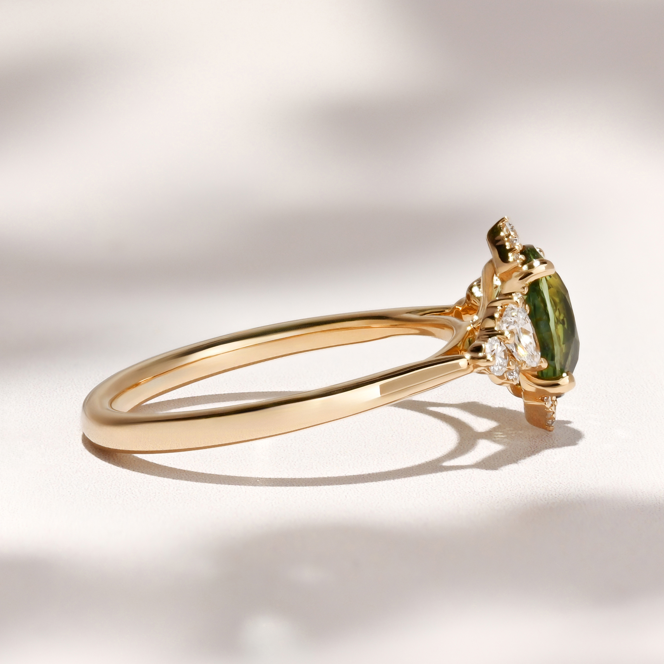 Comice Ring | 1.51ct Teal Oval Madegascar Sapphire