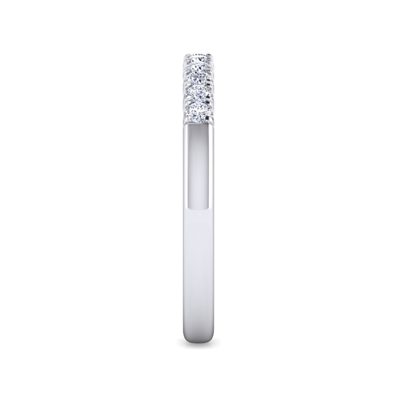 14K White Gold 11 Stone 1/4ctw Lab Grown Diamond Band