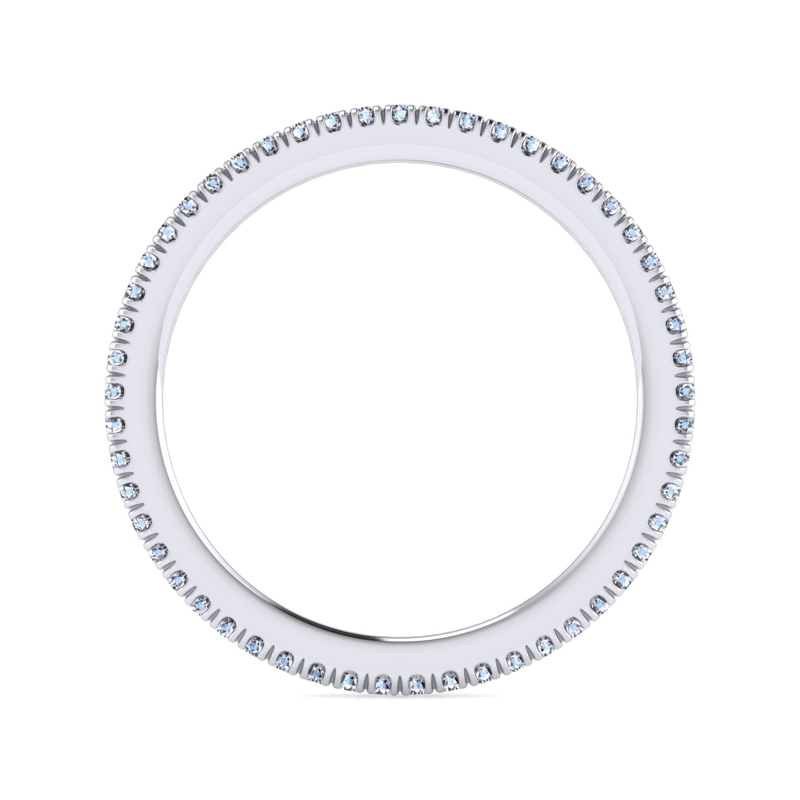 14K White Gold 1/4ctw Lab Grown Diamond Eternity Band