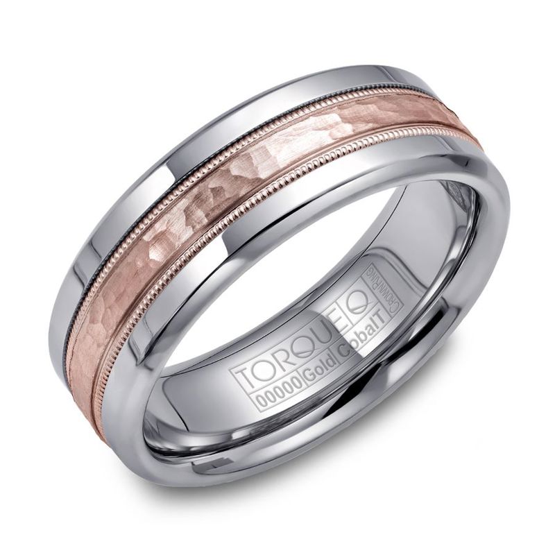 Cobalt and 14K Rose Gold 6mm Band