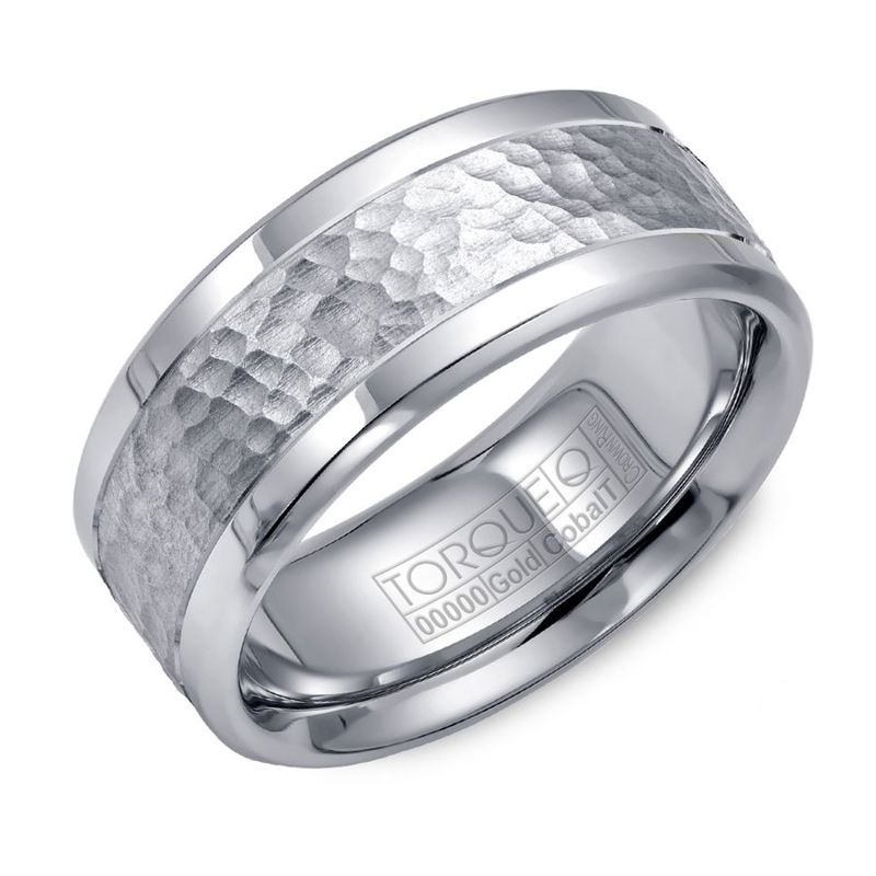 Cobalt and 14K White Gold 9mm Band