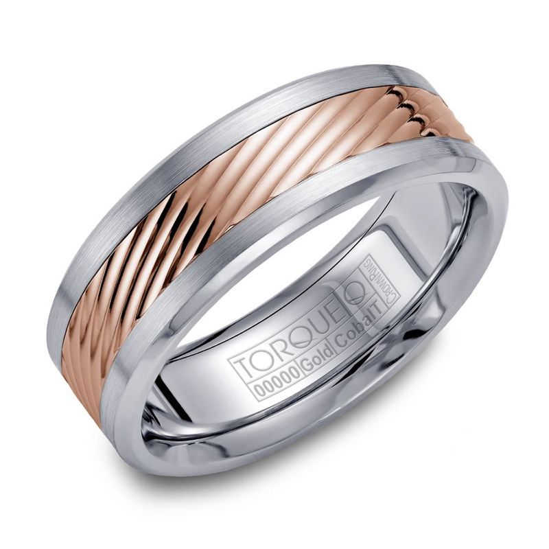 Cobalt and 14K Rose Gold 7.5mm Band