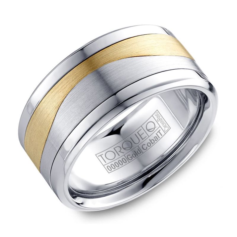 Cobalt, 14K Yellow Gold and Titanium 10.5mm Band