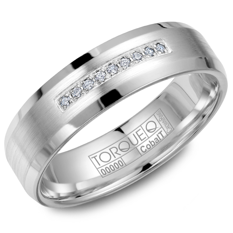 Cobalt 7mm Diamond Band