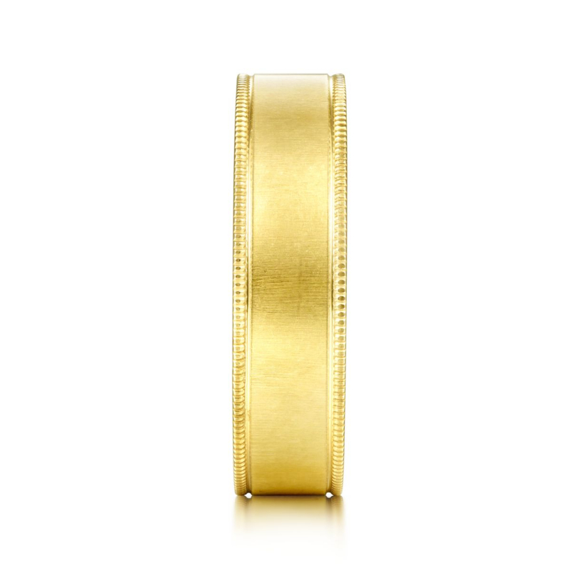 14K Yellow Gold 6mm Satin Finish Wedding Band