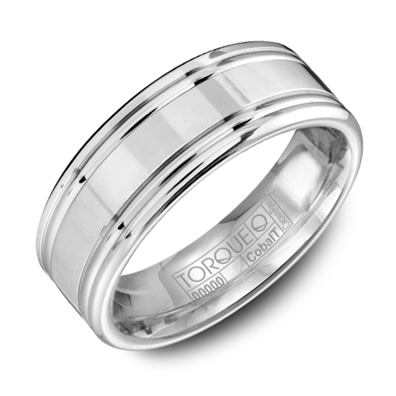 Cobalt 7mm Multi-Row High Polished Wedding Band